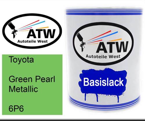 Toyota, Green Pearl Metallic, 6P6: 1L Lackdose, von ATW Autoteile West.